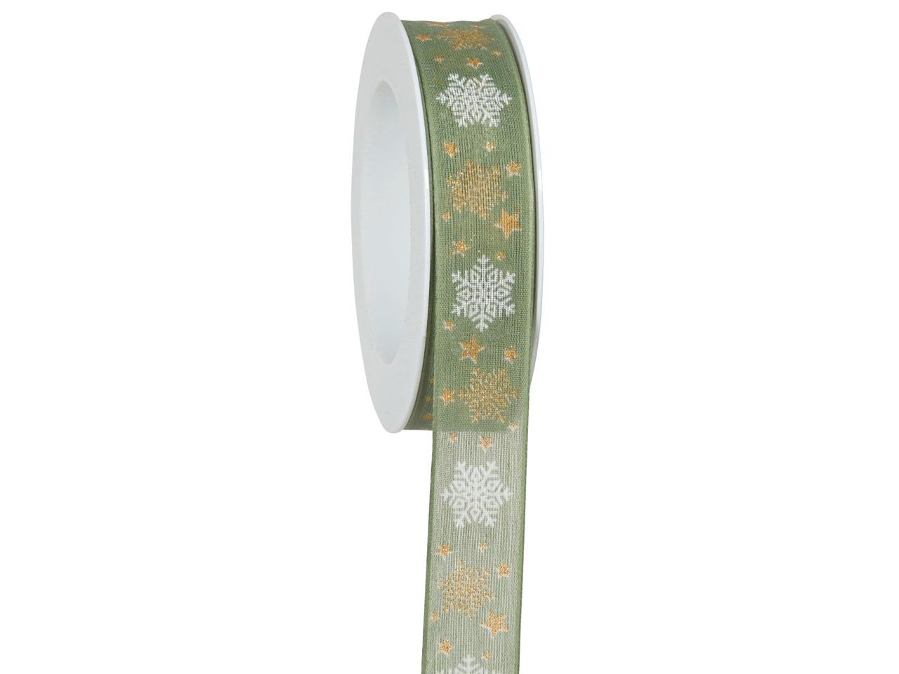 Band Christallo 25 mm 18 Meter green olive 545 Band Christallo 25 mm 18 Meter green olive 545