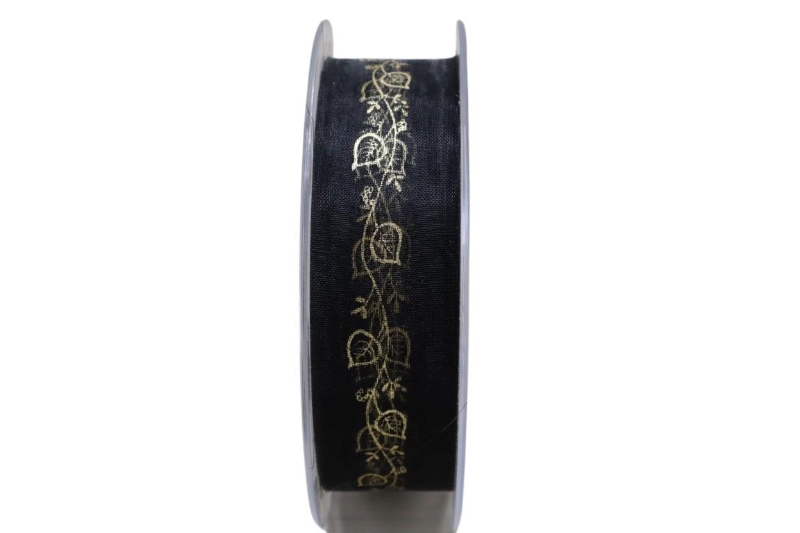Florband Ginko gold 25 mm 575-25-318 Florband Ginko gold 25 mm 575-25-318
