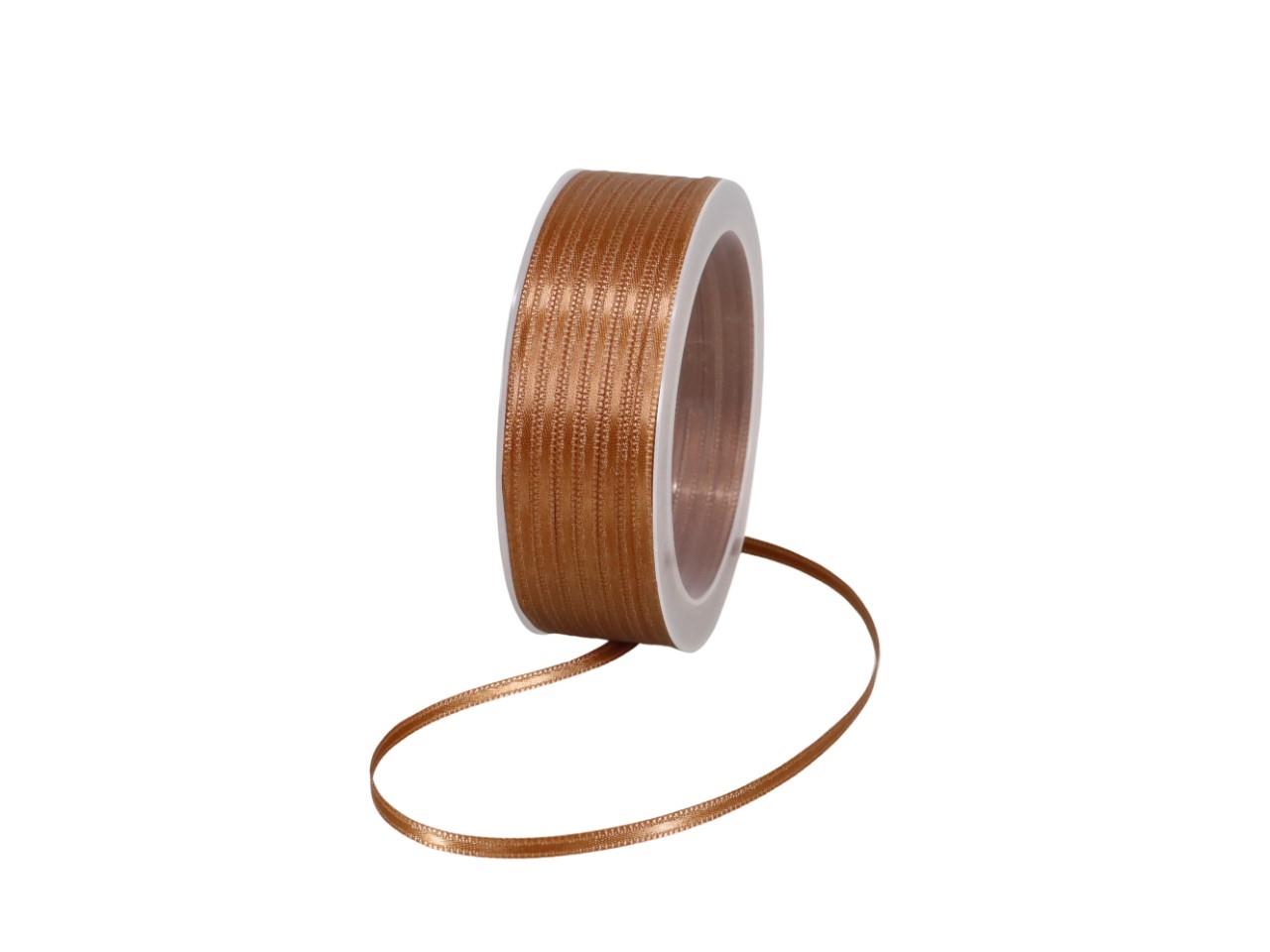 Satinband 3 mm 50 Meter braun 430 Satinband 3 mm 50 Meter braun 430