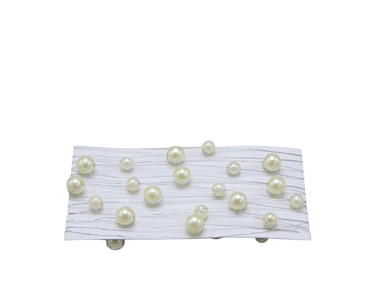 Perlengirlande L258cm 8/6mm creme Perlengirlande L258cm 8/6mm creme