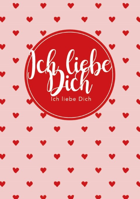 Minikarten Ich liebe Dich 7,5x5 cm