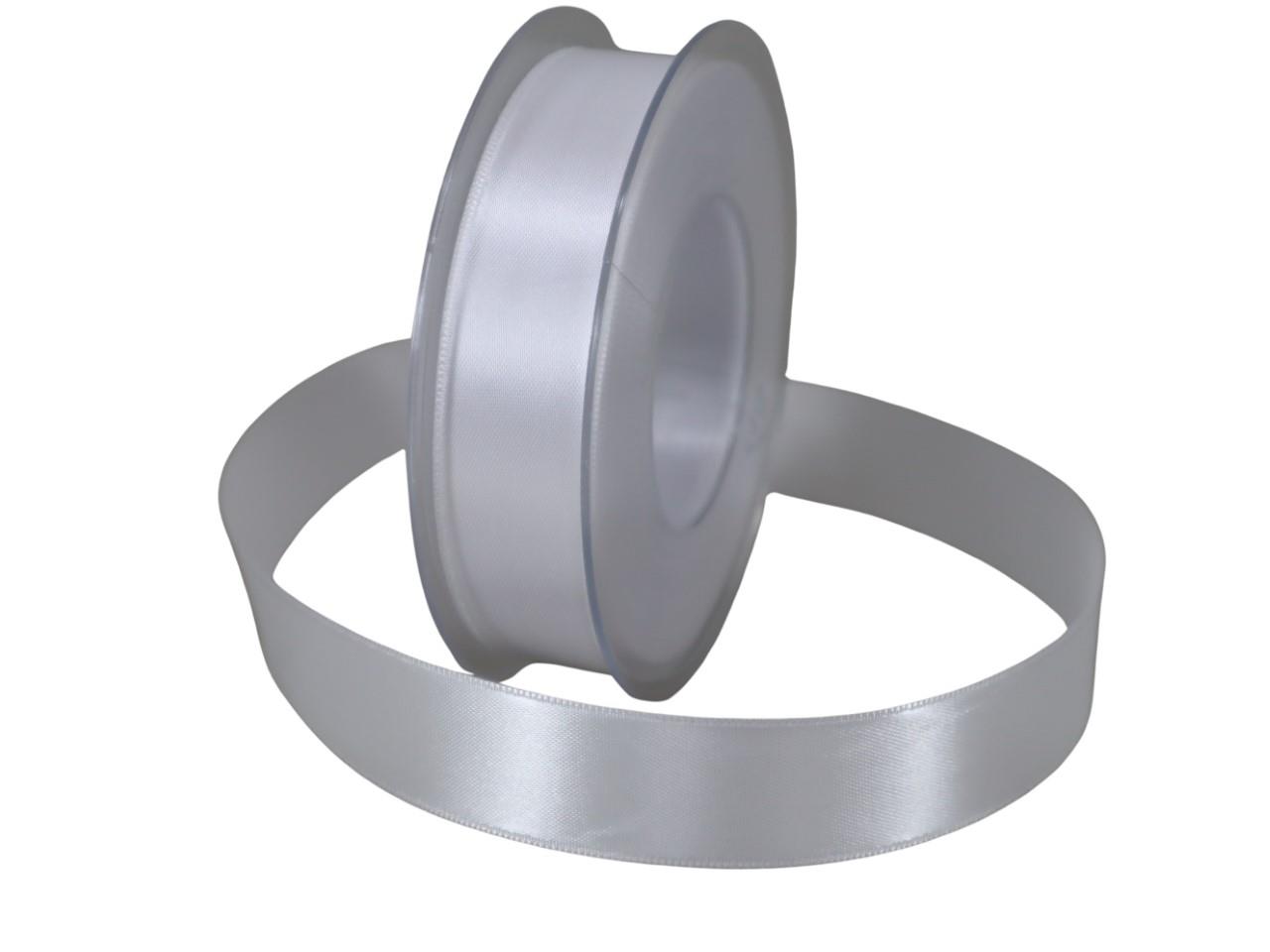 Satinband 25 mm 25 Meter weiss 700