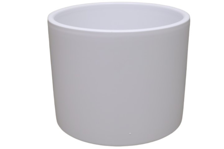 Keramikübertopf 32cm weiss-matt Serie 411