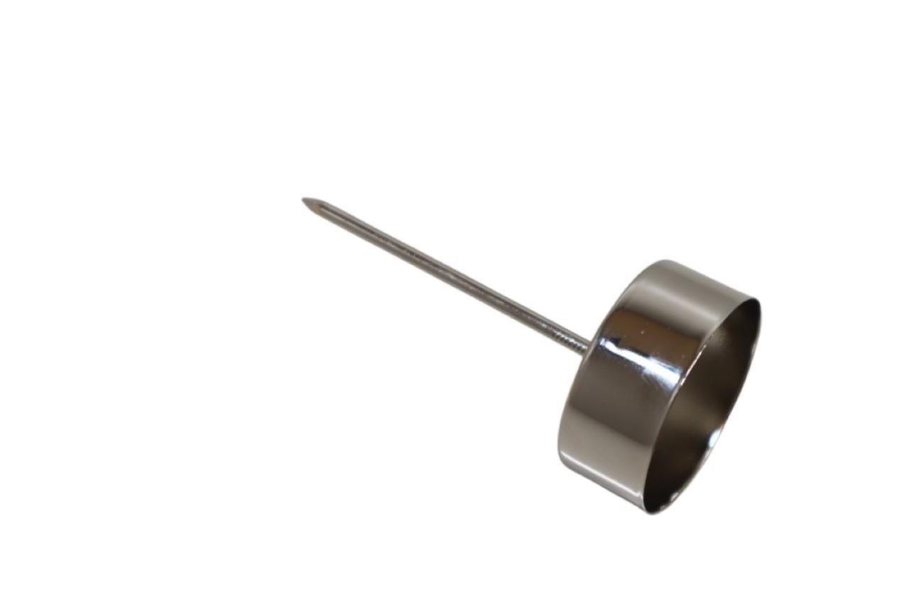 Teelichthalter Metall silber D4xH9cm
