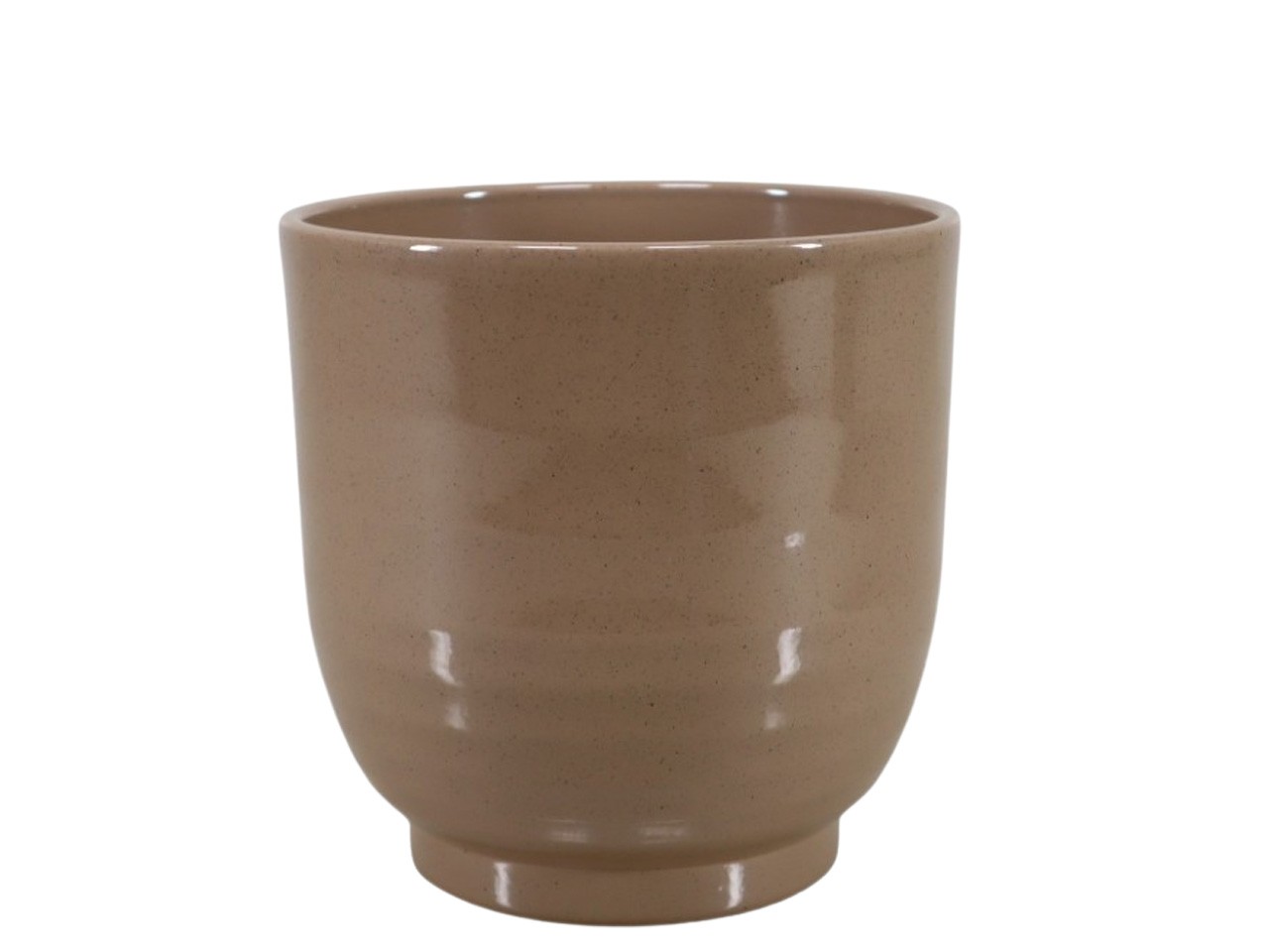 Keramikübertopf Form 685 braun-stone D22cm