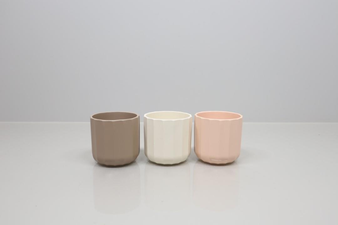Keramiktopf PALLADIO erdfarben mix  D10cm