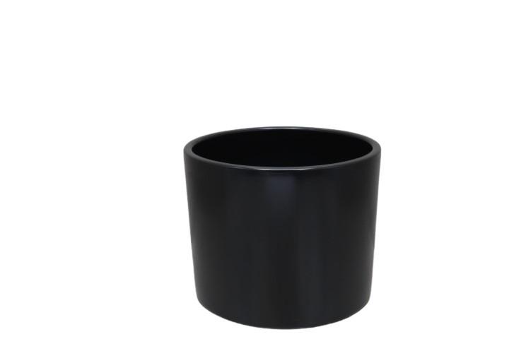 Keramikübertopf 17cm schwarz-matt Serie 411 NETTO Keramikübertopf 17cm schwarz-matt Serie 411 NETTO