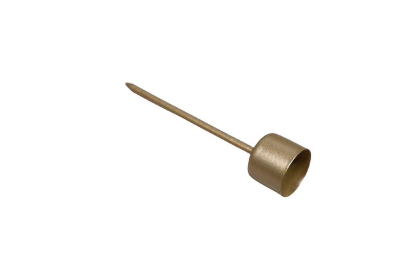 Stabkerzenhalter Metall gold matt 2,2cm