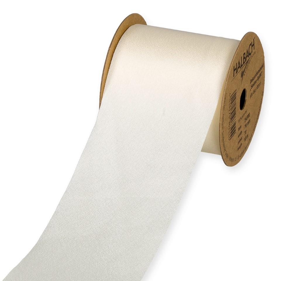 Dekorationsband Seiden-Optik 70 mm 10 Meter cream 70 Dekorationsband Seiden-Optik 70 mm 10 Meter cream 70