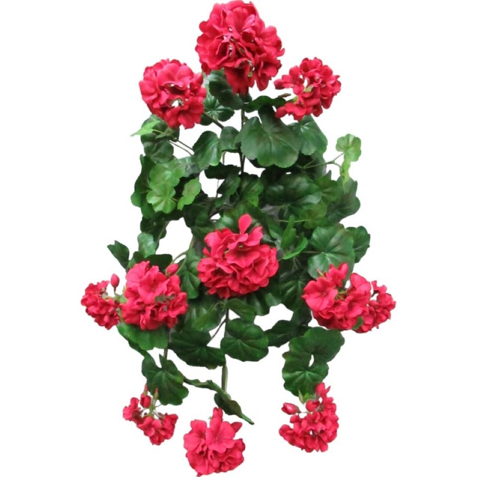 Geranienhänger "water-resistant"" ca. 75 cm rot
