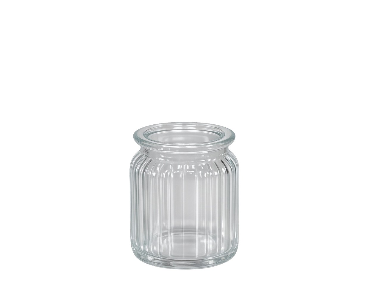 Keksglas klar D7,5cm (Öffnung 5,2cm) H9cm