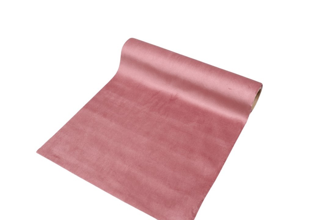 Tischband Samtstoff 28cm Länge 270cm rose NETTO