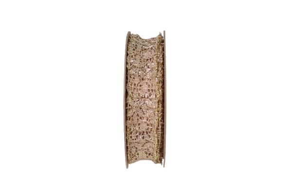 Band Alya 25 mm 15 Meter toffee/natur 425
