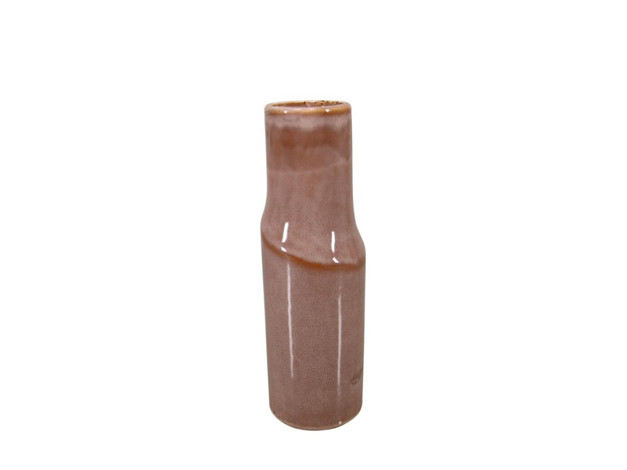 Vase Keramik orangebraun D 9 cm Höhe 28 cm Vase Keramik orangebraun D 9 cm Höhe 28 cm