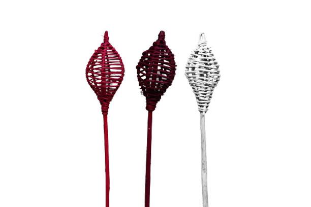 Lata Laterne sort. erika/brombeer/white washed