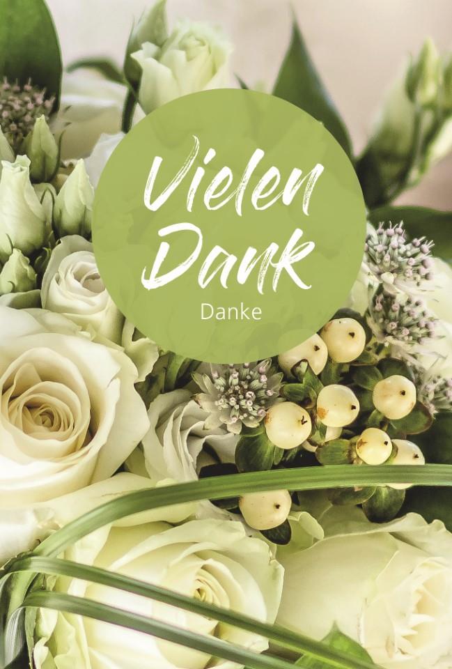 Glückwunschkarten Vielen Dank 11,5x17 cm