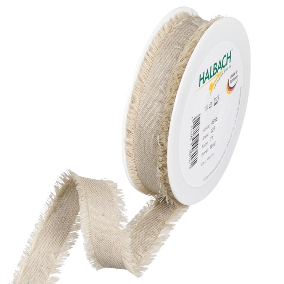 Leinenband 25 mm 18 Meter linen 71