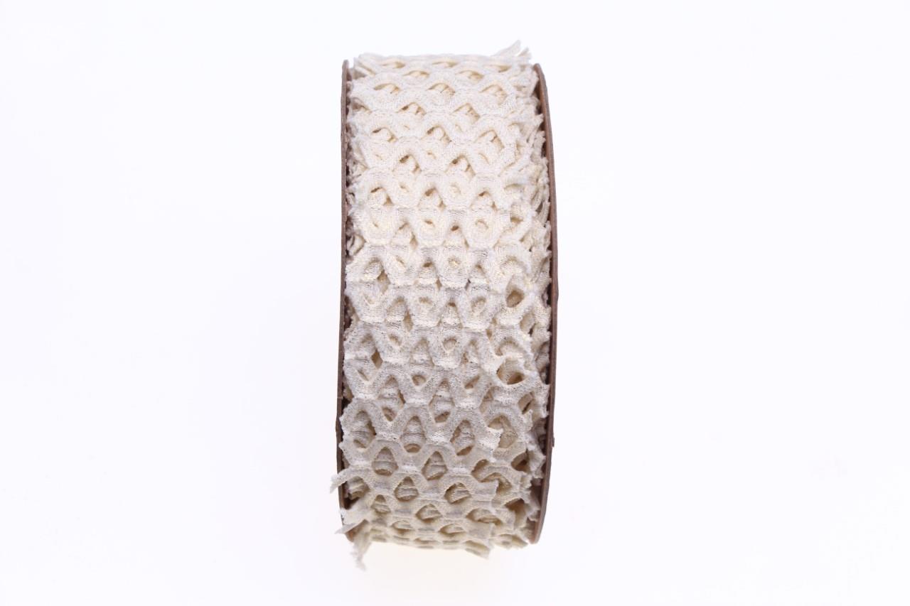Band Belgien 40 mm 15 Meter creme-gold 102