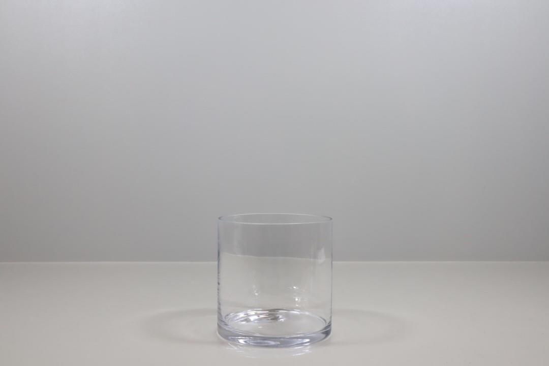 Glas Zylinder H 18 D 18 cm