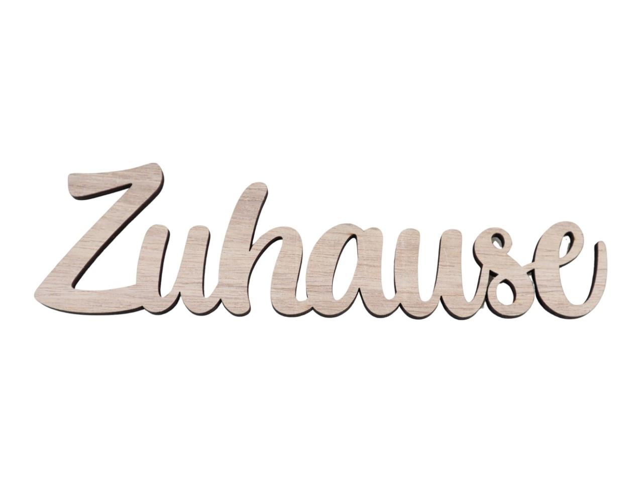 Schriftzug Zuhause Holz natur magnetisch L25cm Schriftzug Zuhause Holz natur magnetisch L25cm