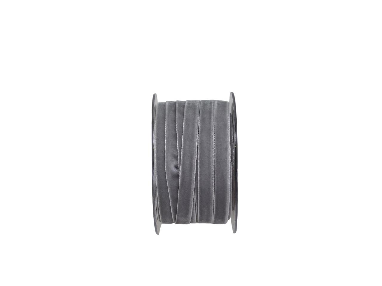Band Velvet 10 mm 20 Meter grau 750 Band Velvet 10 mm 20 Meter grau 750
