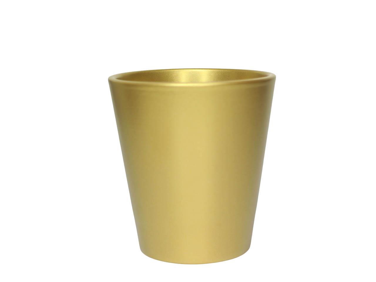 Keramiktopf f. Orchideen perlgold D14cm(innen D12,5cm) Keramiktopf f. Orchideen perlgold D14cm(innen D12,5cm)