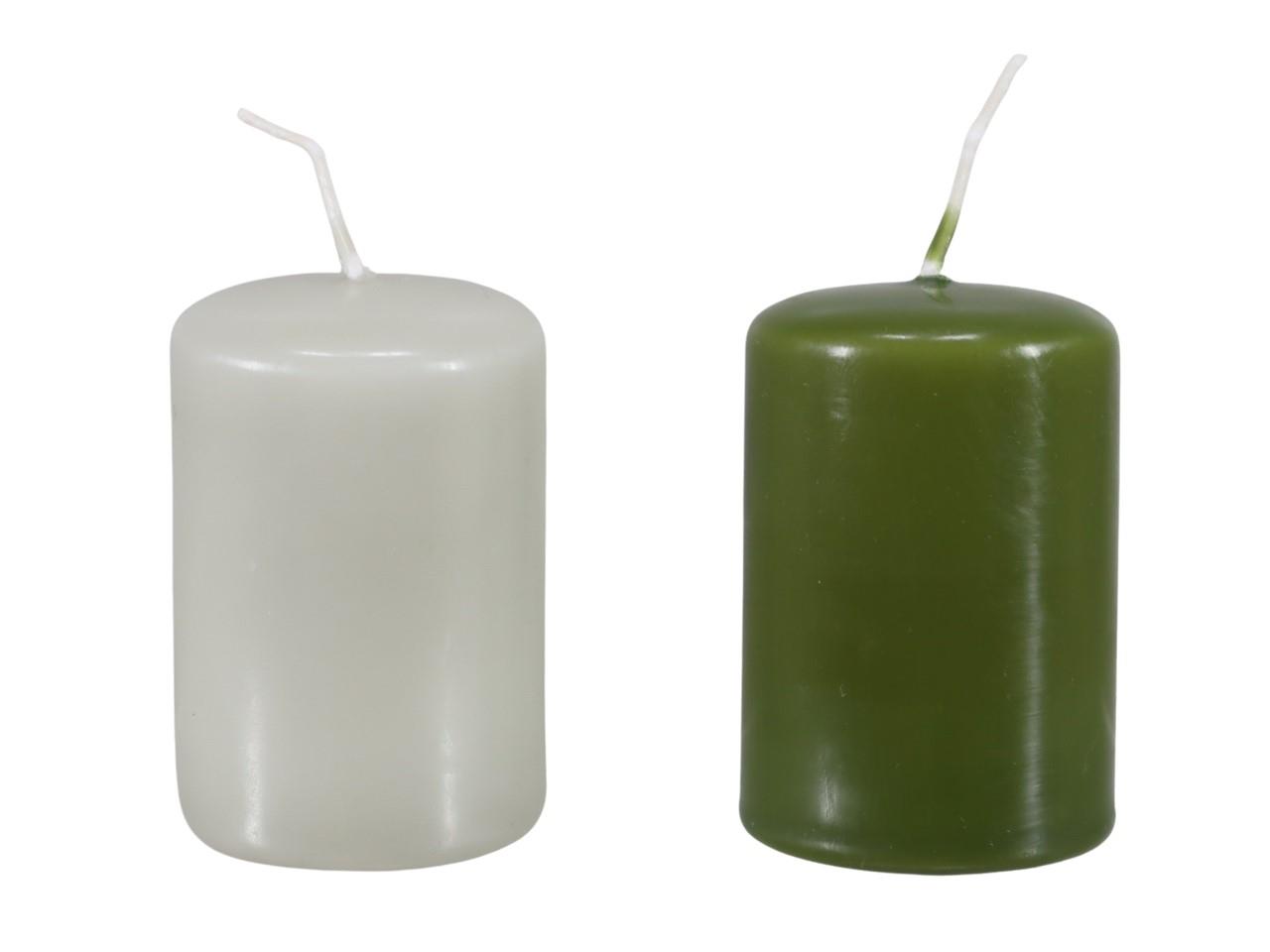 Stumpenkerze getaucht Dochtstopp 80/60mm scottish/moon