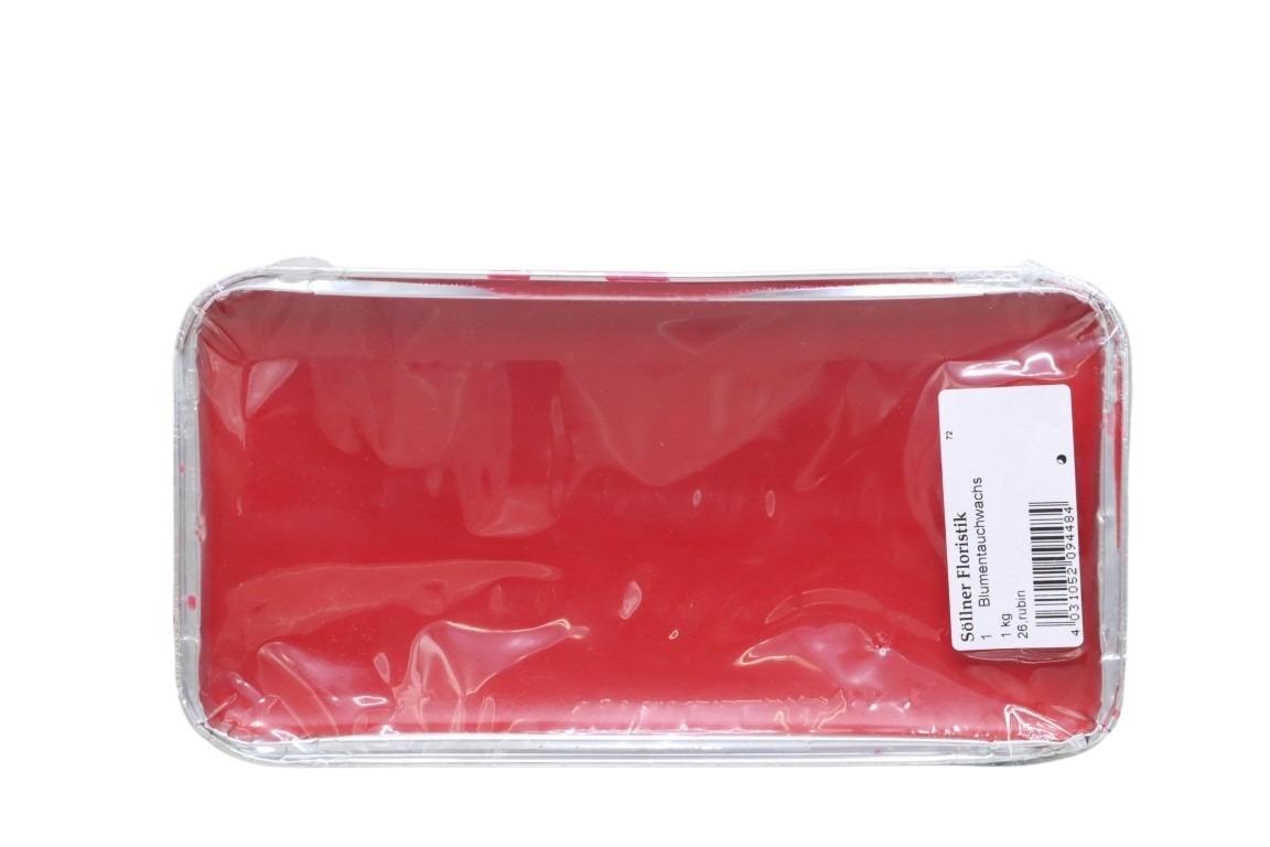 Blumentauchwachs in Aluform 1 kg rubin Blumentauchwachs in Aluform 1 kg rubin