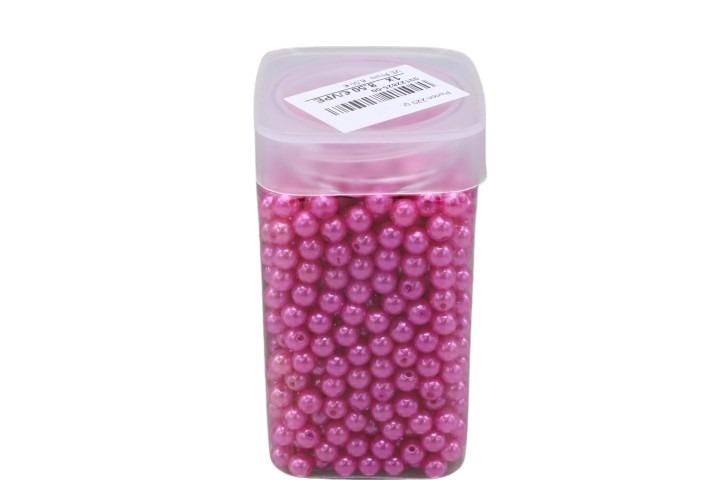 Perlen 8mm 220 gr. fuchsia/pink Perlen 8mm 220 gr. fuchsia/pink