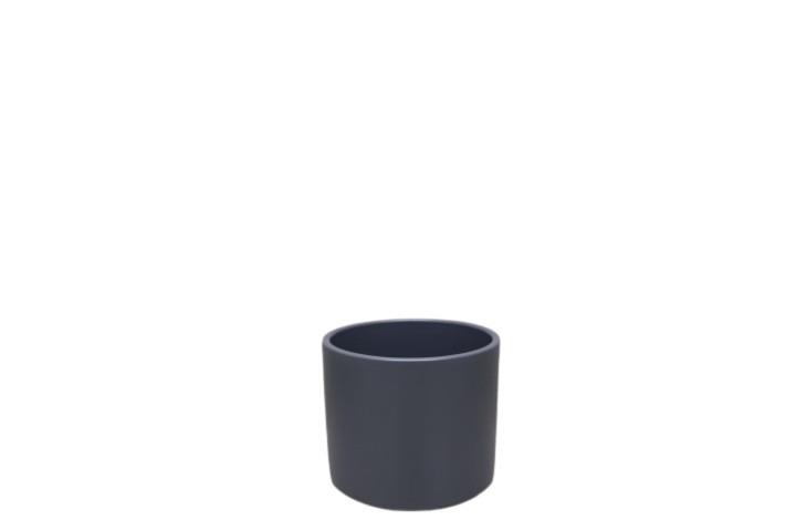 Keramikübertopf 11cm zinn-matt Serie 411 Keramikübertopf 11cm zinn-matt Serie 411