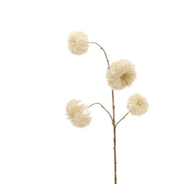 Clematis-Zweig x 4,  68cm cream-braun