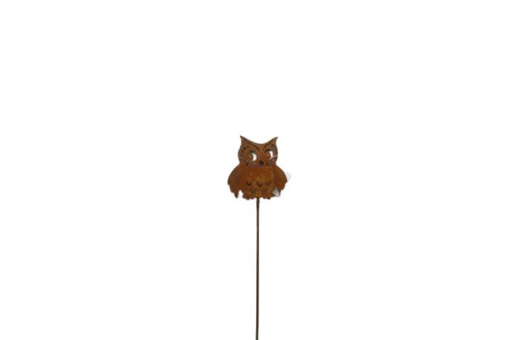 Stecker Eule Metall rostig H33cm Stecker Eule Metall rostig H33cm