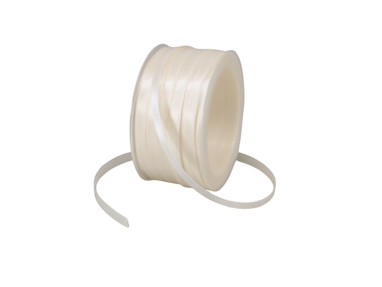 Satinband 6 mm 50 Meter creme 420