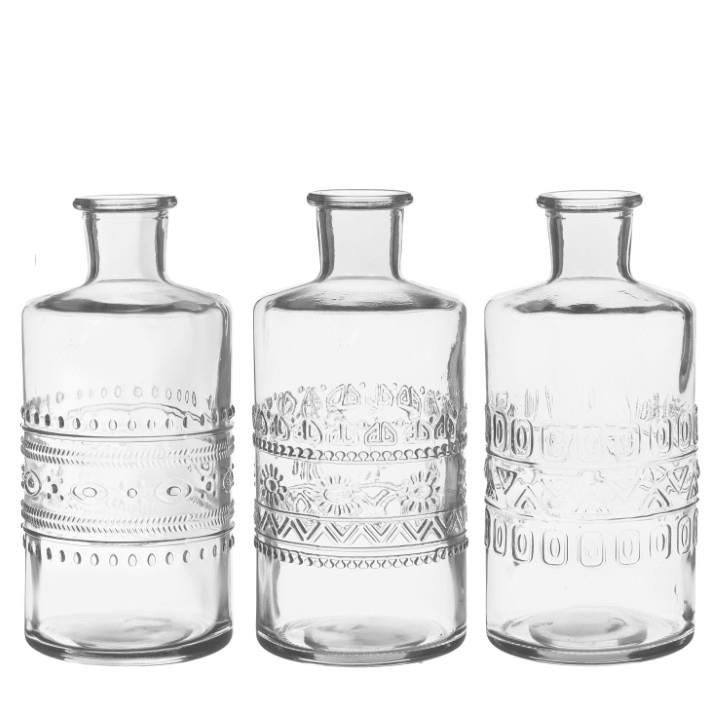 Glasflasche Porto klar D7,5xH14,5cm