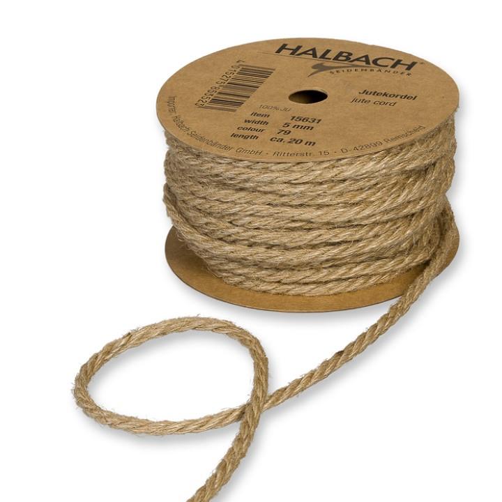 Jutekordel 5 mm 20 Meter natural 79 Jutekordel 5 mm 20 Meter natural 79