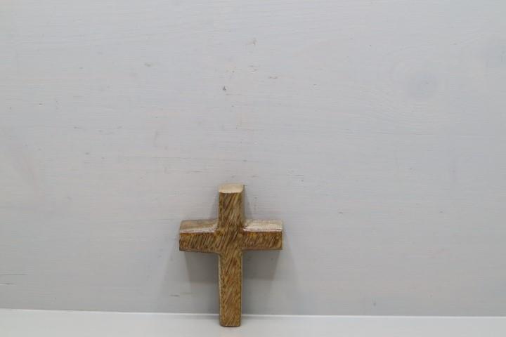 Kreuz Holz natur-lackiert 10x7cm