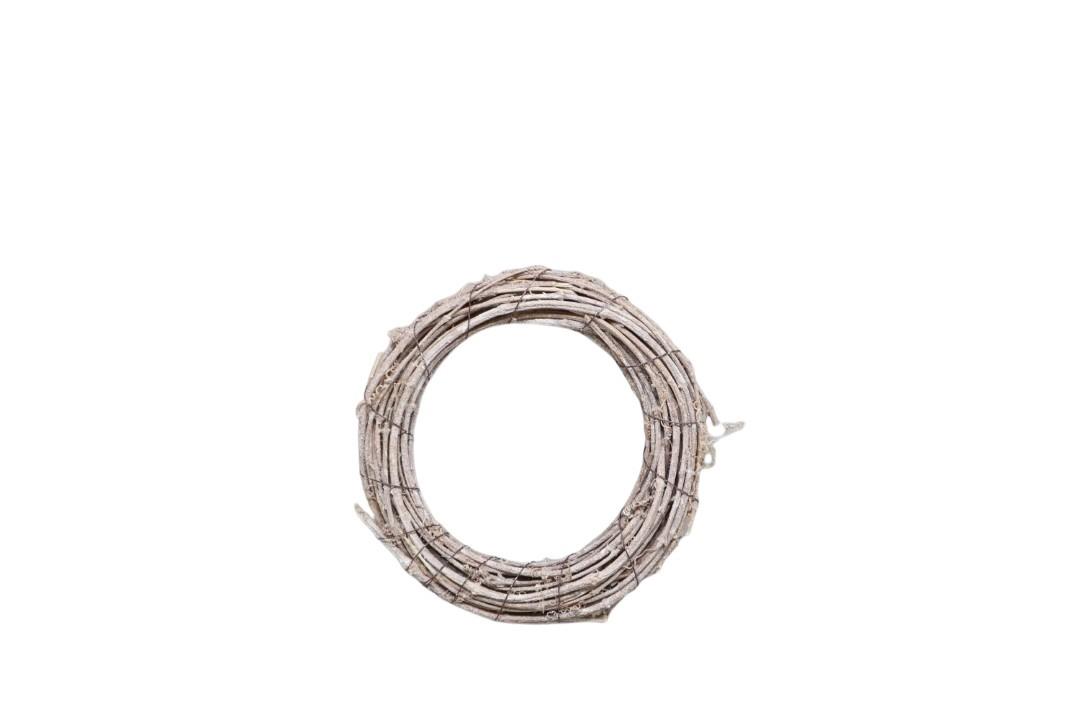 Kranz Rattan weiß-gewaschen D20cm Kranz Rattan weiß-gewaschen D20cm