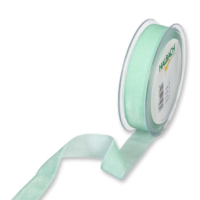 Samtband 25 mm 9,5 Meter mint 127 Samtband 25 mm 9,5 Meter mint 127