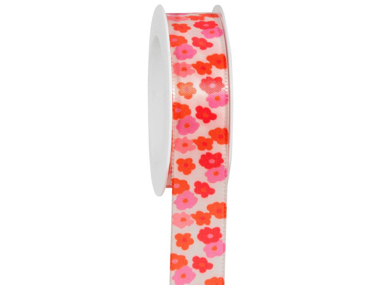 Band Sunny Blossom 25 mm 18 Meter 424 hot coral Band Sunny Blossom 25 mm 18 Meter 424 hot coral