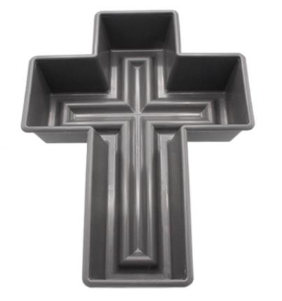 Pflanzkreuz Silenzio (Rondino) 50cm anthrazit NETTO