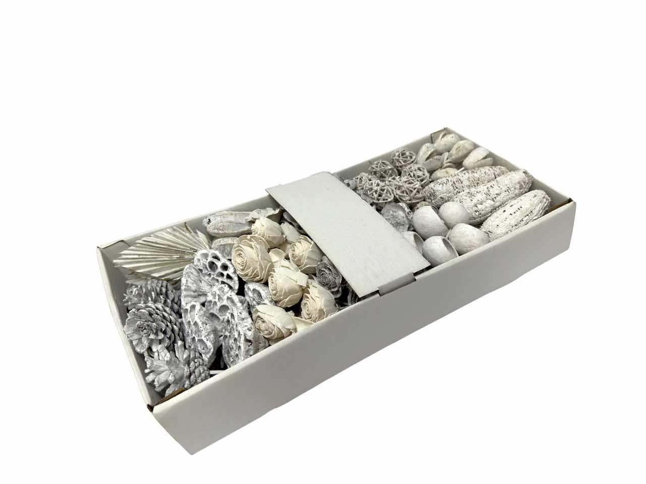 Exotensortiment indisch gestielt klein white washed Exotensortiment indisch gestielt klein white washed