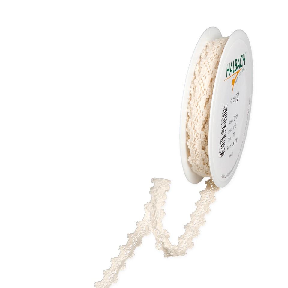 Häkelspitze 15 mm 7 Meter cream 70
