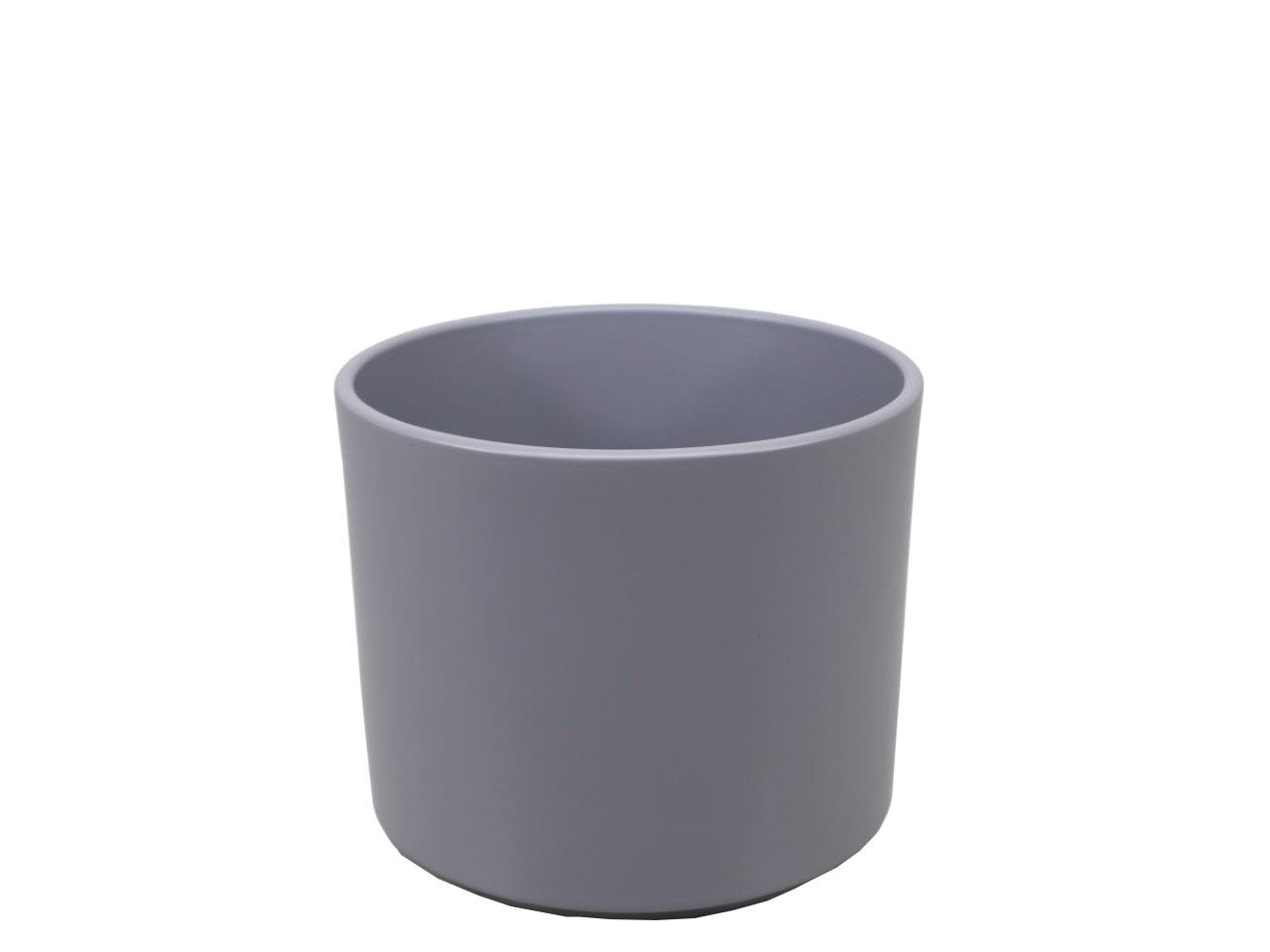 Keramikübertopf Cilindro basaltgrau matt D20cm Keramikübertopf Cilindro basaltgrau matt D20cm