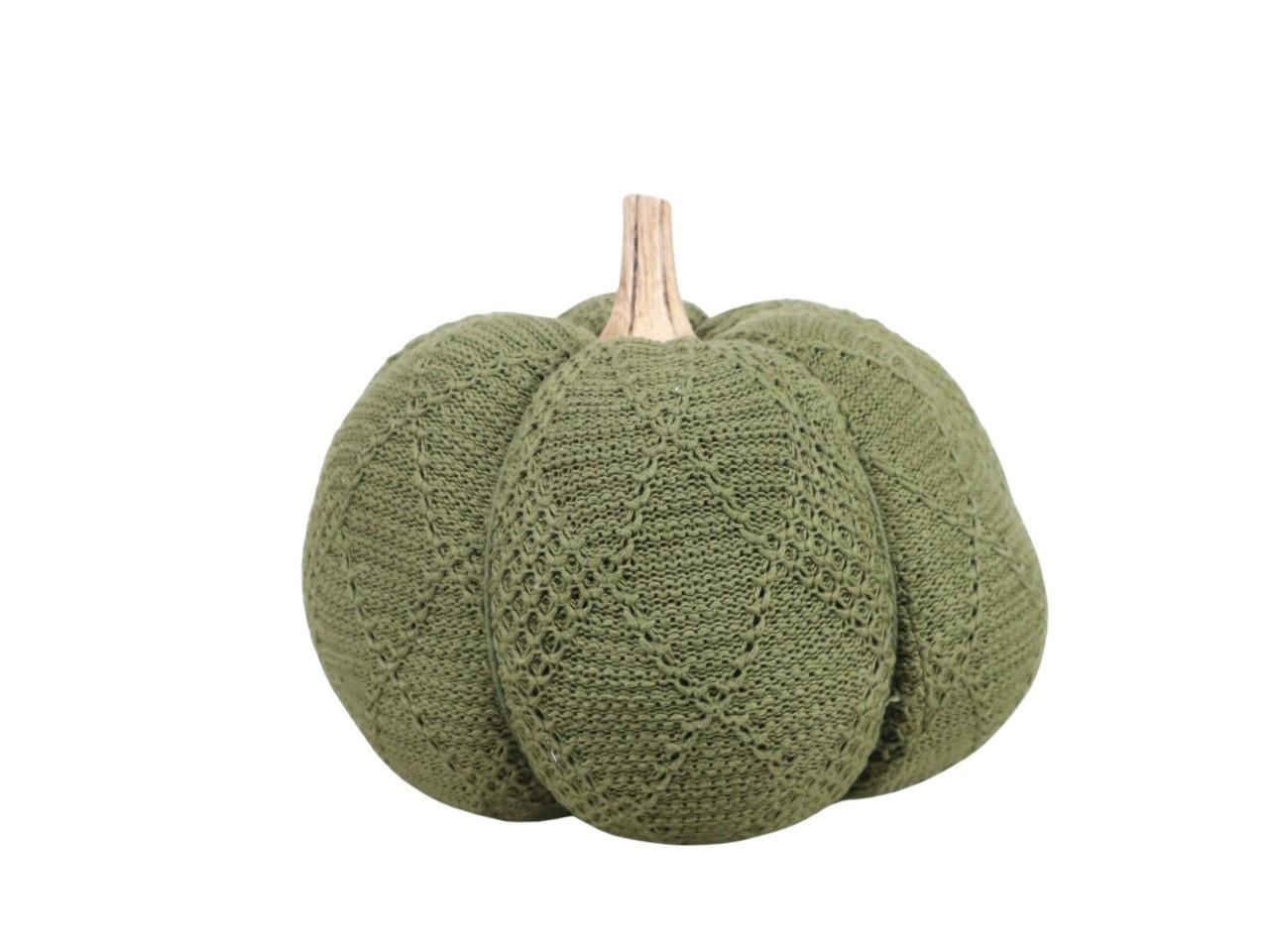 Kürbis Stoff waldgrün D25cm