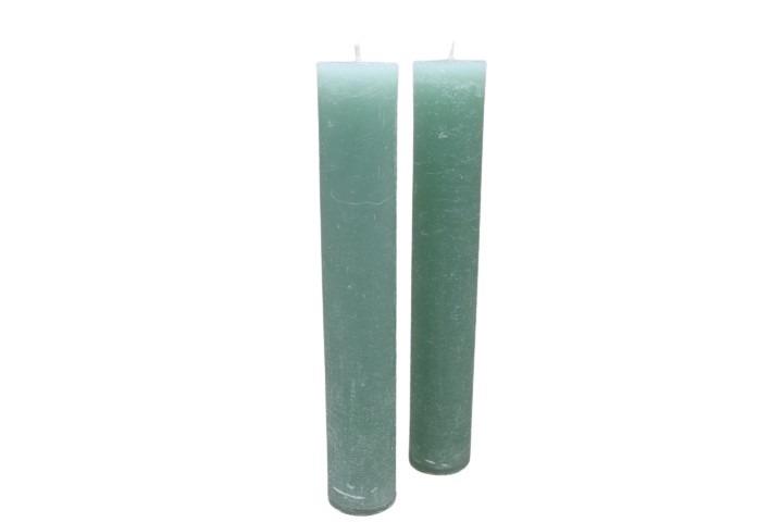 Stabkerze Rustika H300/50mm jade