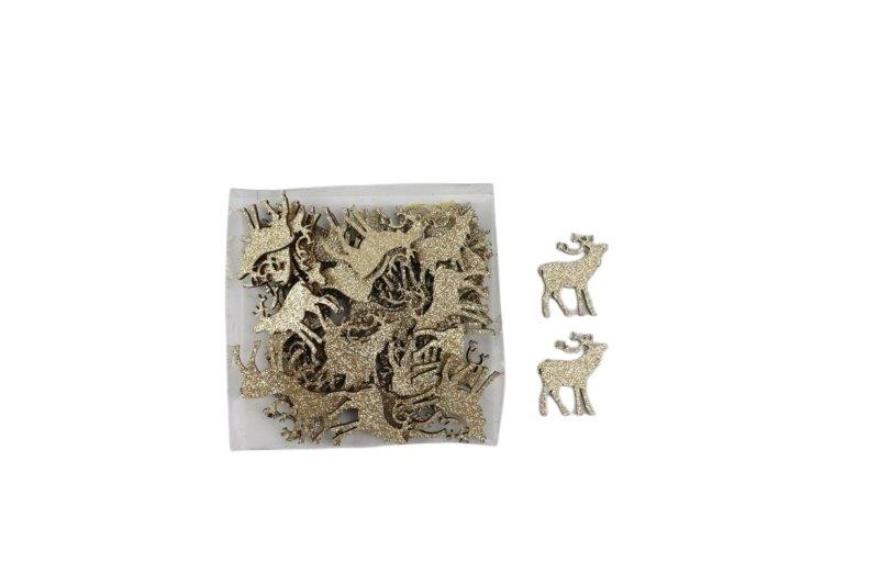 Streuer Hirsch Blake gold 4x3,4cm