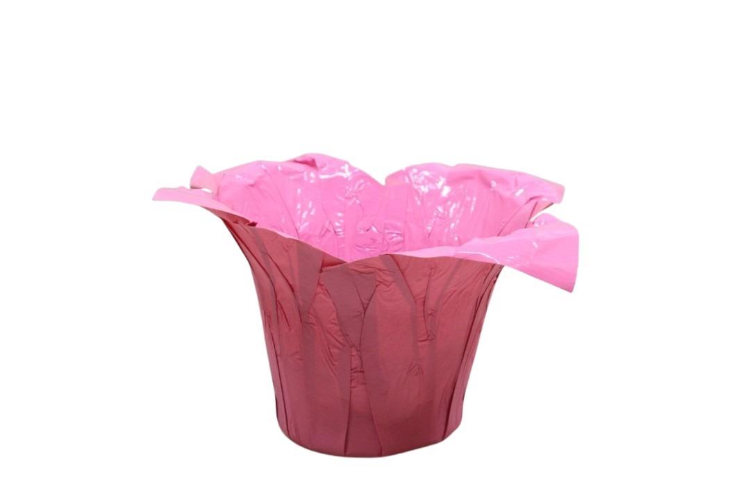 Deco Wraps wasserfest rosa D13xH12cm
