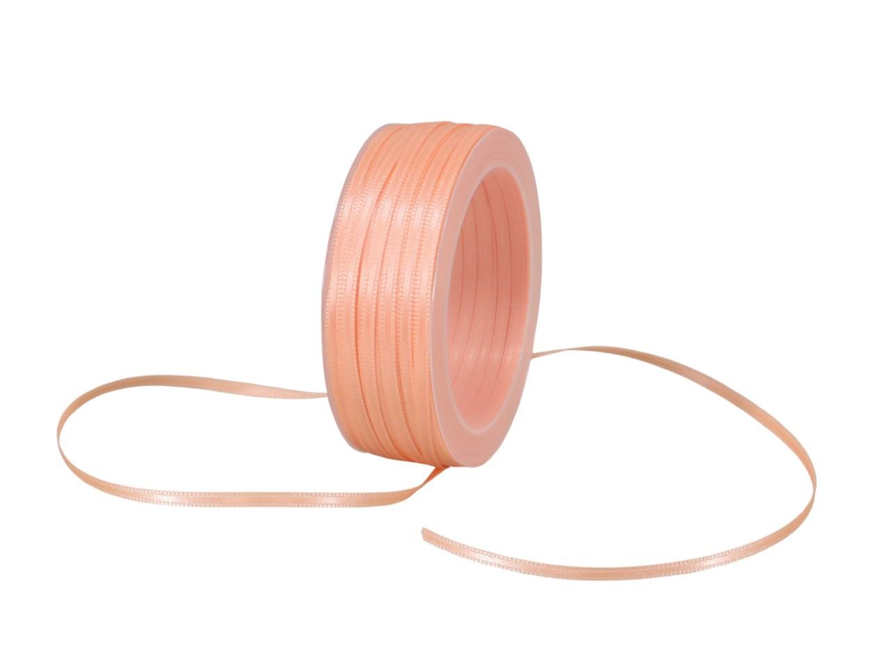 Satinband 3 mm 50 Meter apricot 280