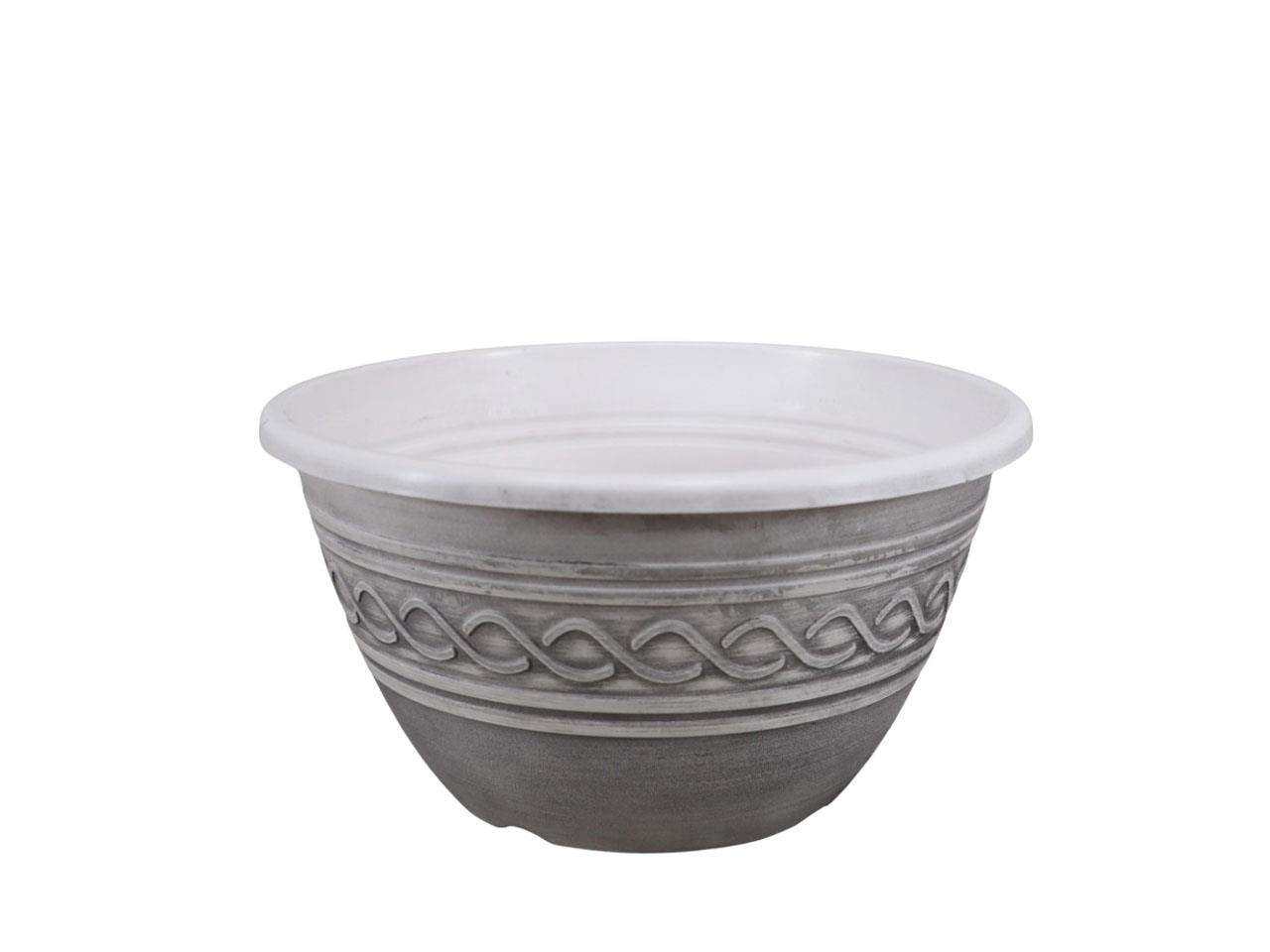 Plastikschale Bella grey-washed D25cm NETTO