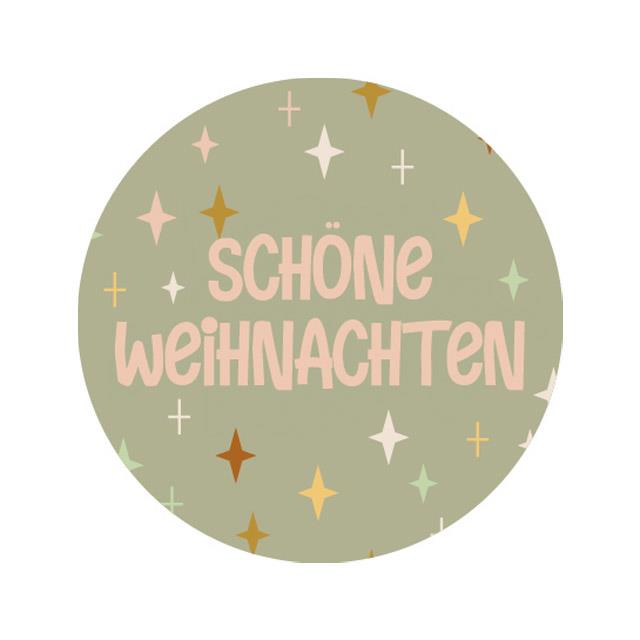 Etikett Schöne Weihnachten D 3,5 cm 500 Stück Etikett Schöne Weihnachten D 3,5 cm 500 Stück